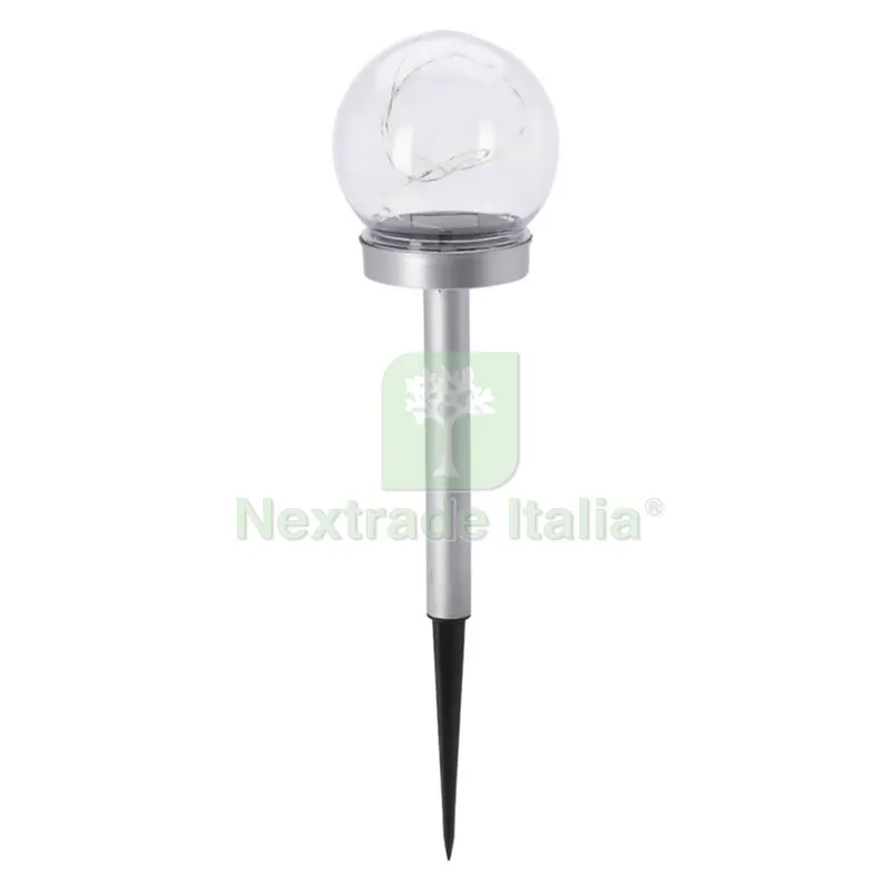 12PZ Lampada Sferica in Plastica AD Energia Solare 10 led — Illuminazione — rif. FERX.6149094NLM 12PZ Lampada Sferica in Plastica AD Energia Solare 10 led — Illuminazione — rif. FERX.6149094NLM