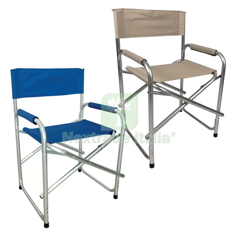 Sedia Regista 'mediterraneo' tessuto blu — Arredo — rif. FERX.6128800NLM Sedia Regista 'mediterraneo' tessuto blu — Arredo — rif. FERX.6128800NLM