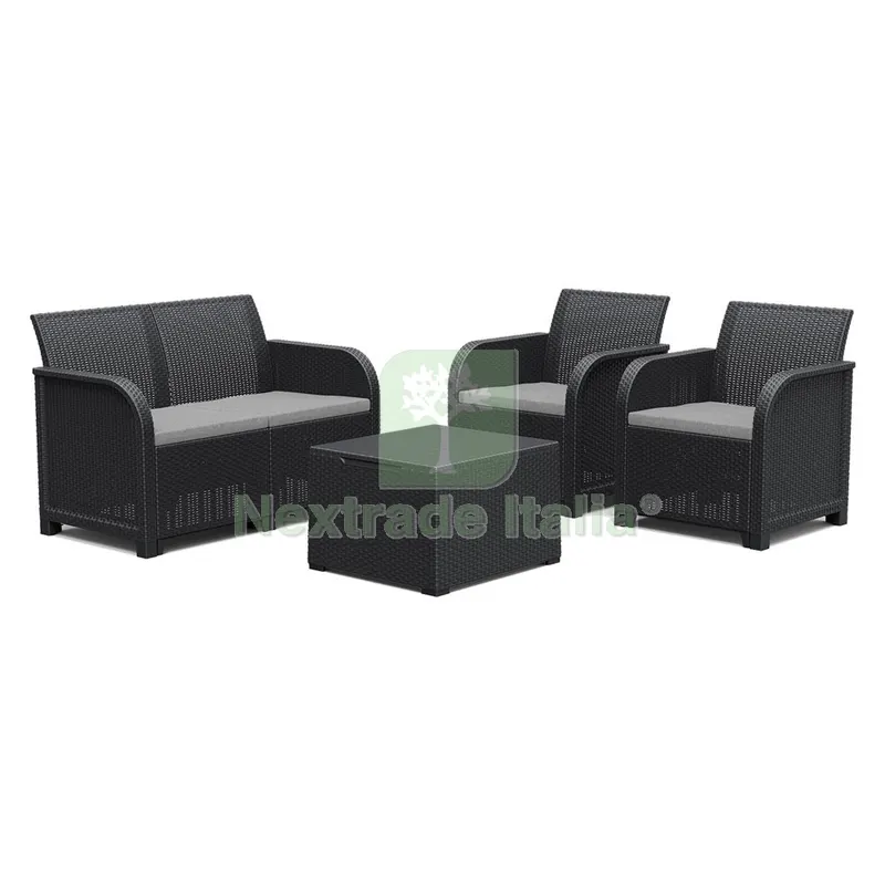 Set da Giardino Polipropilene 'rosalie Lounge' colore bianco — Pile e batterie — rif. FERX.6130057NLM