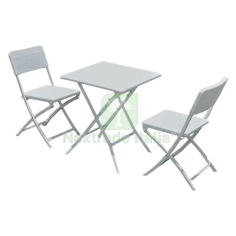 Set Giardino in Polietilene Alta Densita 'oliena' colore bianco — Arredo giardino — rif. FERX.6129812NLM Set Giardino in Polietilene Alta Densita 'oliena' colore bianco — Arredo giardino — rif. FERX.6129812NLM