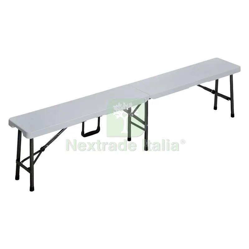 Panca PIC NIC Pieghevole 'party' CM 180 x 25 H 42 CM - Colore Bianco — Tempo libero outdoor — rif. FERX.6130689NLM Panca PIC NIC Pieghevole 'party' CM 180 x 25 H 42 CM - Colore Bianco — Tempo libero outdoor — rif. FERX.6130689NLM