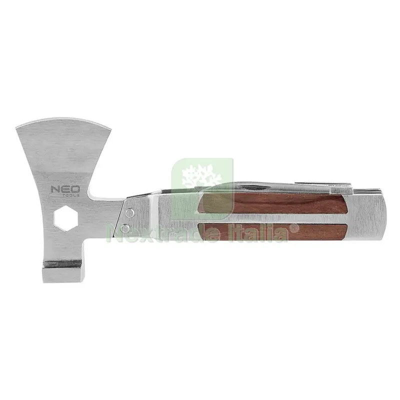 UTENSILE DA ESCURSIONE 11 IN 1 manico rivestito legno — Tempo libero outdoor — rif. FERX.8302250NLM UTENSILE DA ESCURSIONE 11 IN 1 manico rivestito legno — Tempo libero outdoor — rif. FERX.8302250NLM