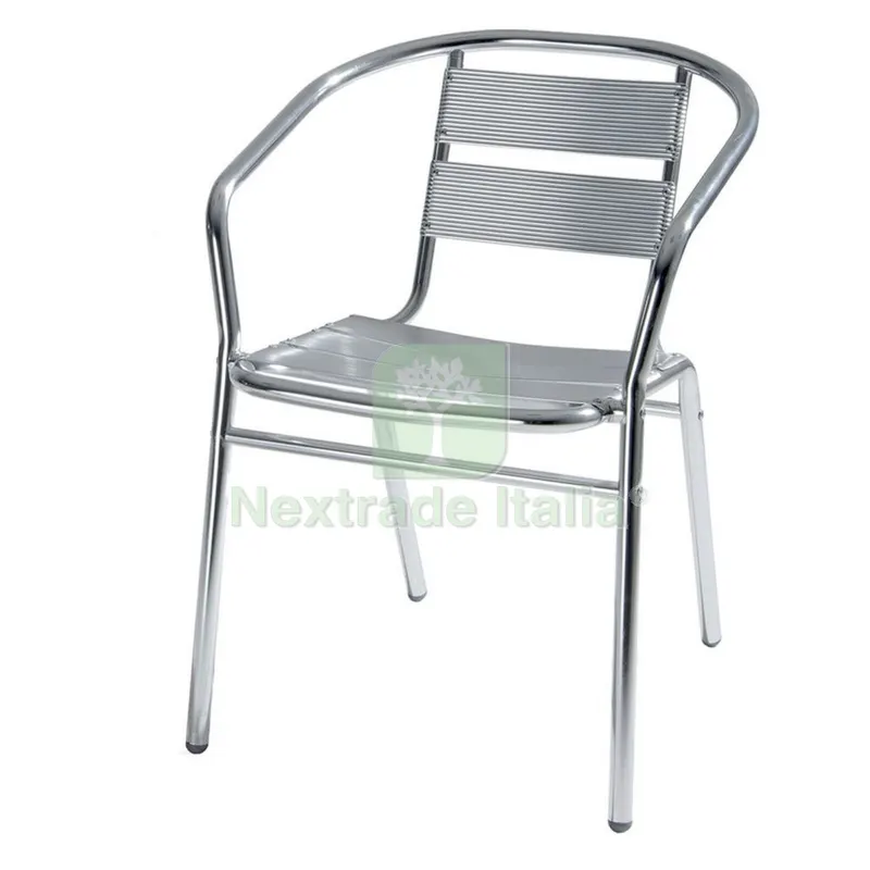 Sedia in Alluminio cm 54 x 59 x h 74 — Arredo — rif. FERX.6132543NLM Sedia in Alluminio cm 54 x 59 x h 74 — Arredo — rif. FERX.6132543NLM