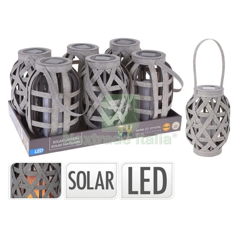 Lanterna Solare in Plastica colore grigio — Illuminazione — rif. FERX.6150170NLM Lanterna Solare in Plastica colore grigio — Illuminazione — rif. FERX.6150170NLM