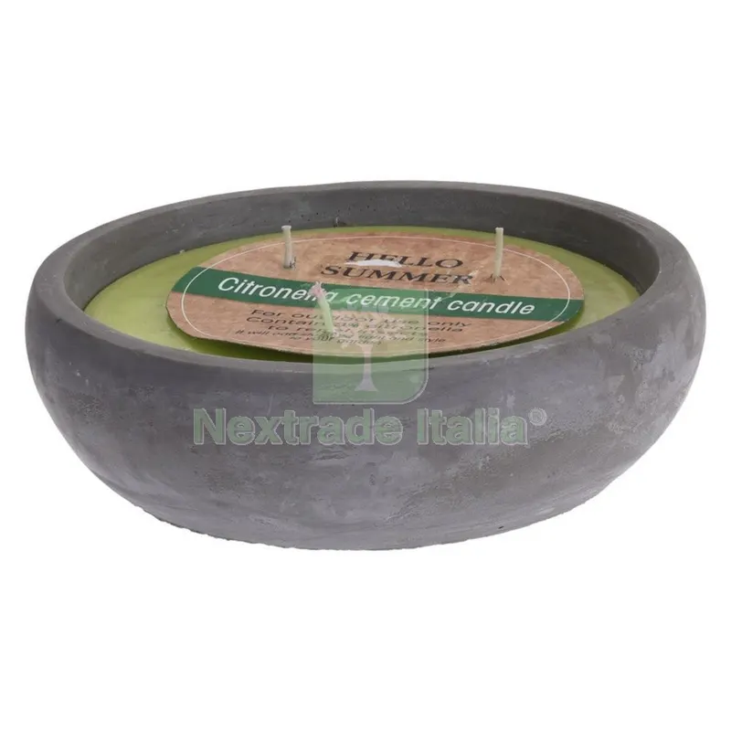 Candela alla Citronella cm 19 x 5 — Tempo libero outdoor — rif. FERX.615094NLM