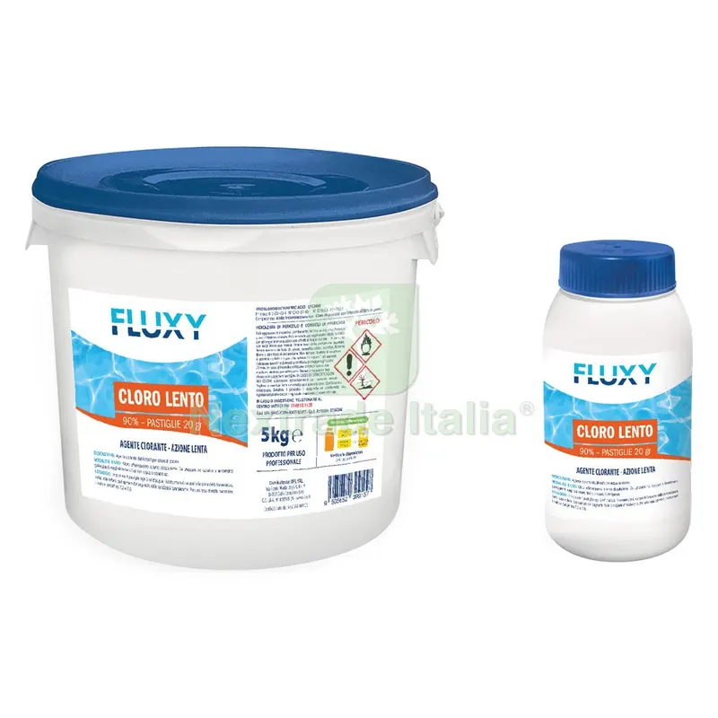 Tricloro in Pastiglie a Lento Dissolvimento Kg. 5 - pastiglie da 200 grammi nx1 — Trattamento acqua piscina — rif. FERX.6134348NLM