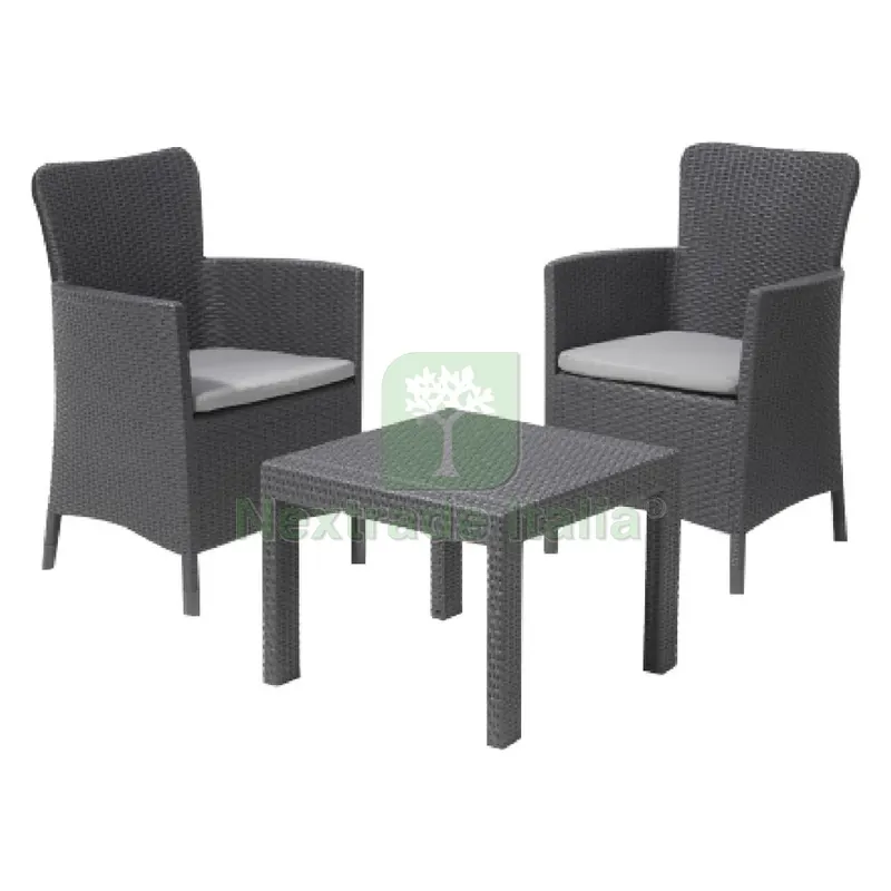 Set da Giardino Polipropilene 'salvador Balcony' colore graphite — Pile e batterie — rif. FERX.6130074NLM Set da Giardino Polipropilene 'salvador Balcony' colore graphite — Pile e batterie — rif. FERX.6130074NLM
