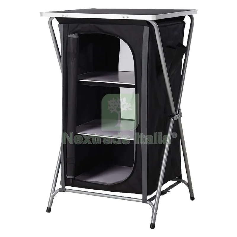 Mobile Tavolo per Campeggio cm 60 x 53 x h.97,5 (l x p x h) — Tempo libero outdoor — rif. FERX.6130517NLM Mobile Tavolo per Campeggio cm 60 x 53 x h.97,5 (l x p x h) — Tempo libero outdoor — rif. FERX.6130517NLM
