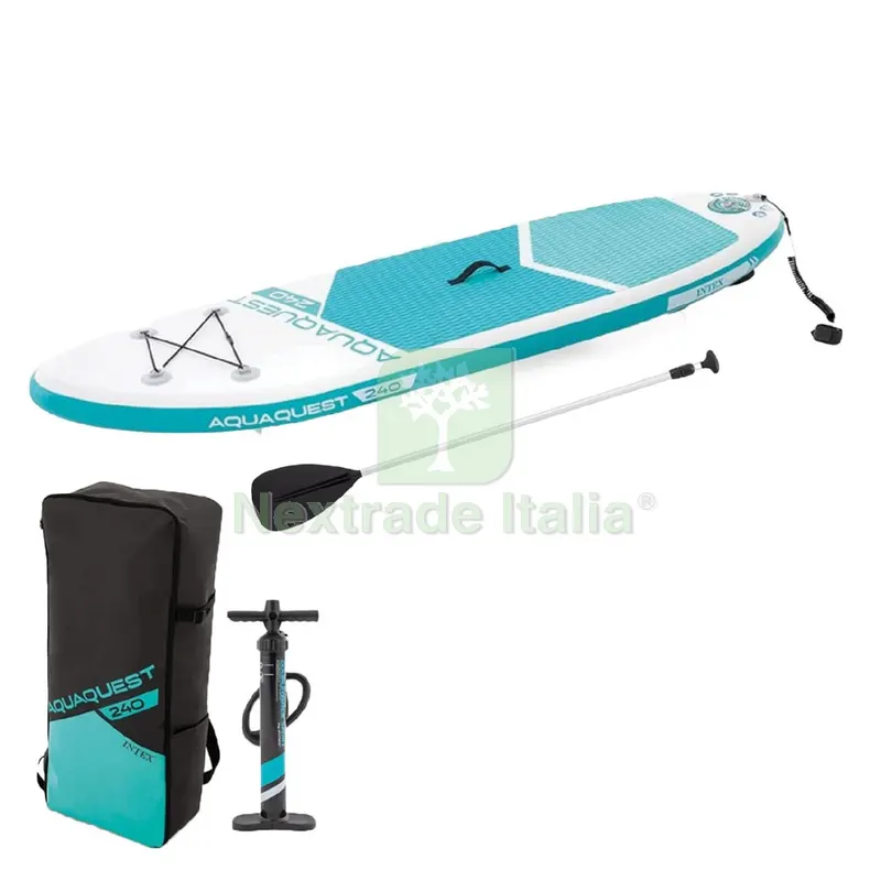 Tavola Gonfiabile da SUP 'aqua Quest' cm 76 x 13 x 244 - portata 90 kg — Gonfiabili e galleggianti — rif. FERX.6137990NLM Tavola Gonfiabile da SUP 'aqua Quest' cm 76 x 13 x 244 - portata 90 kg — Gonfiabili e galleggianti — rif. FERX.6137990NLM