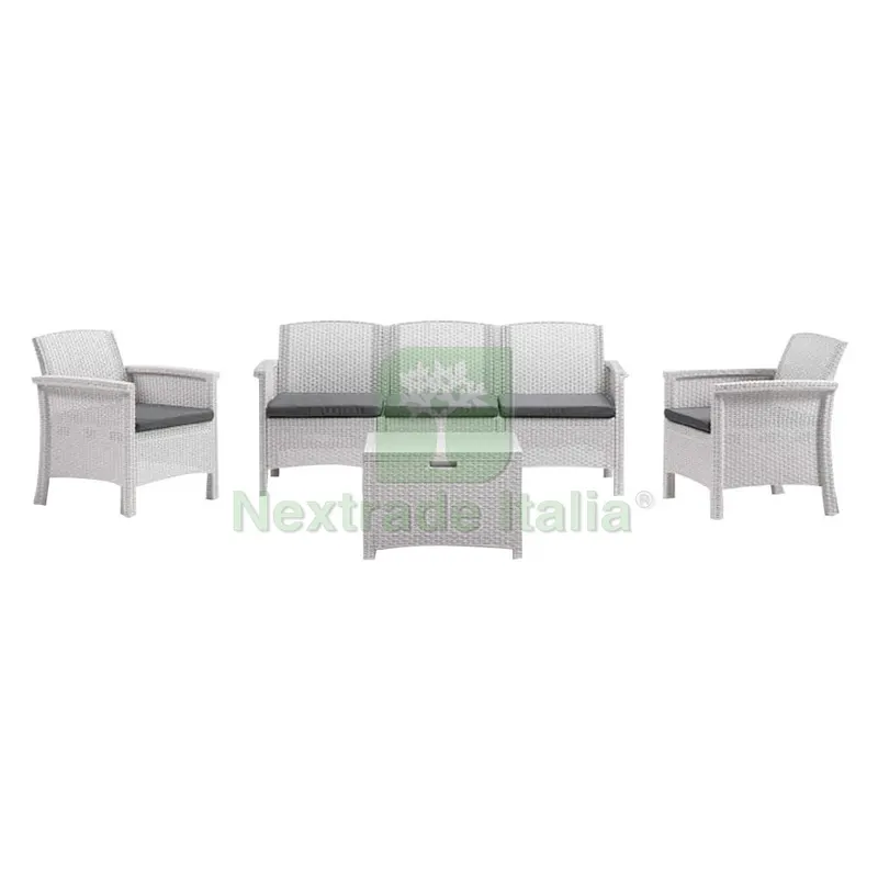 SET DA GIARDINO POLIPROPILENE 'VENEZIA III' bianco — Pile e batterie — rif. FERX.6138550NLM SET DA GIARDINO POLIPROPILENE 'VENEZIA III' bianco — Pile e batterie — rif. FERX.6138550NLM