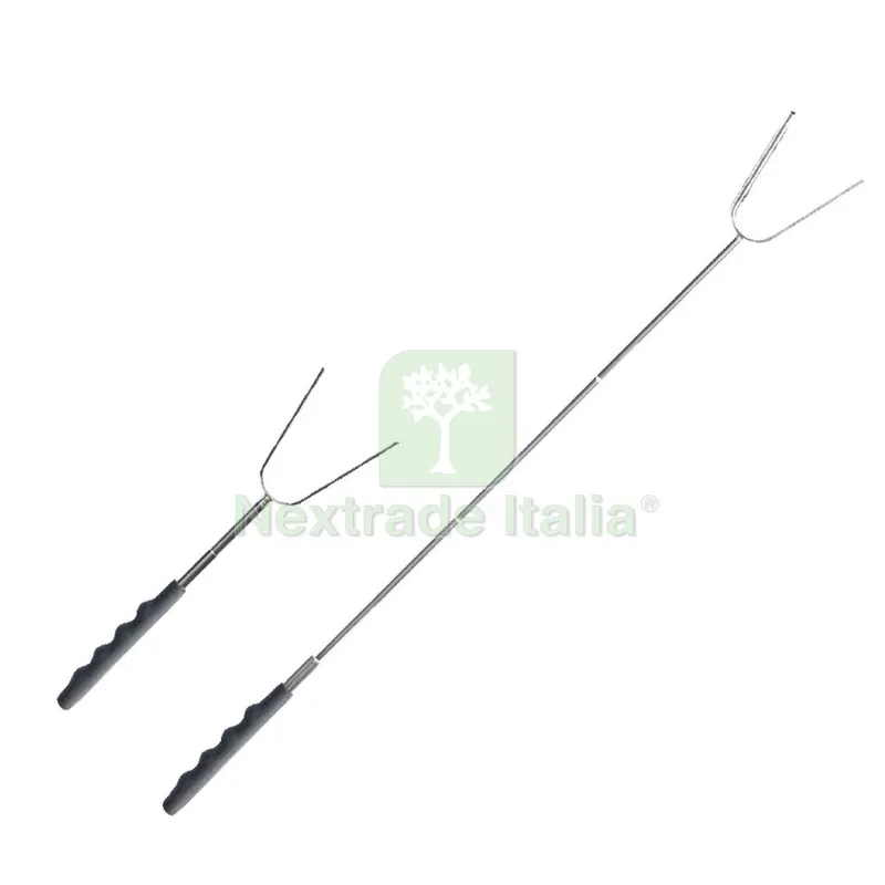 FORCHETTONE ESTENSIBILE PER BARBECUE cm. 24 > 72 — Tempo libero outdoor — rif. FERX.8038225NLM