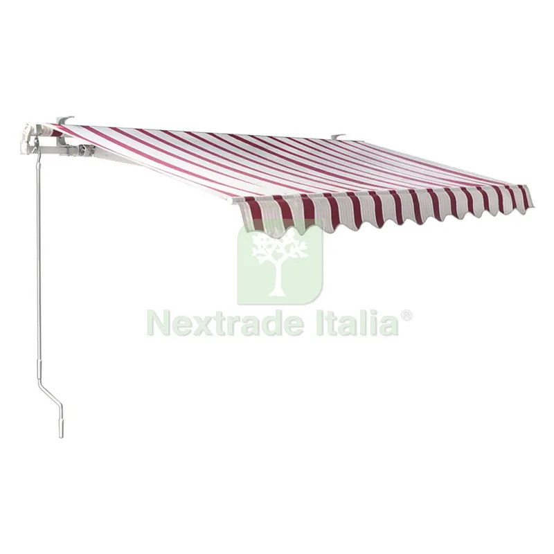 TENDA DA SOLE AVVOLGIBILE cm.300 x H.200 - verde/bianco nx1 — Tende e zanzariere — rif. FERX.8048774NLM TENDA DA SOLE AVVOLGIBILE cm.300 x H.200 - verde/bianco nx1 — Tende e zanzariere — rif. FERX.8048774NLM