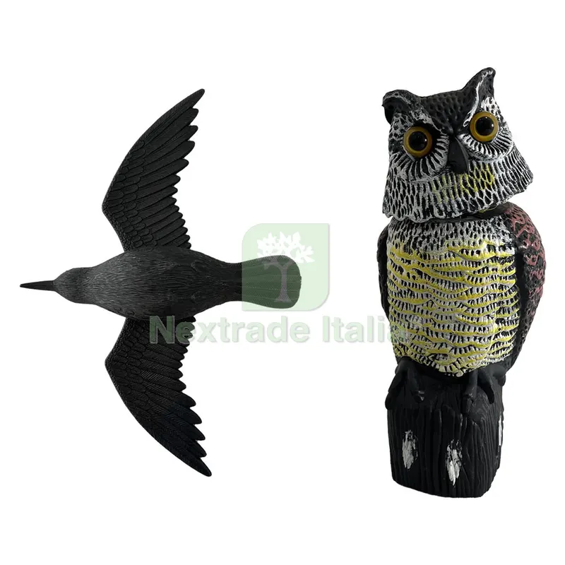 STATUETTA SCACCIA VOLATILI A FORMA ANIMALE Corvo in volo - cm 41 x 56 — Protezione piante e sementi — rif. FERX.6063981NLM STATUETTA SCACCIA VOLATILI A FORMA ANIMALE Corvo in volo - cm 41 x 56 — Protezione piante e sementi — rif. FERX.6063981NLM