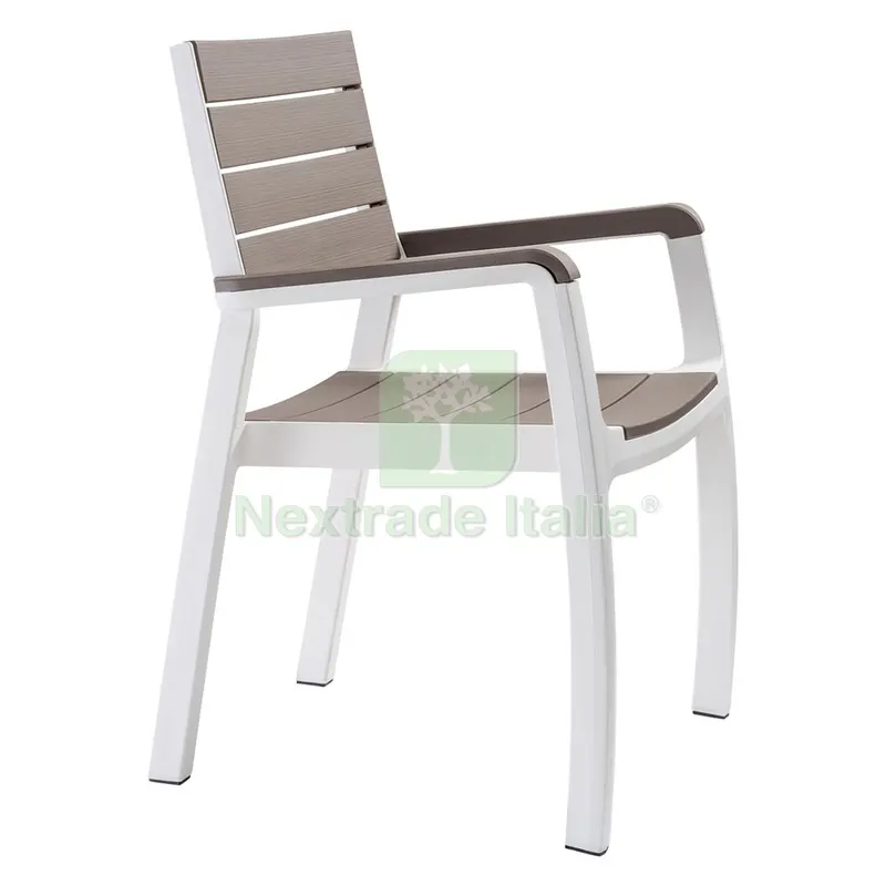Sedia in Polipropilene 'harmony Armchair' bianco/cappuccino — Arredo — rif. FERX.6131118NLM Sedia in Polipropilene 'harmony Armchair' bianco/cappuccino — Arredo — rif. FERX.6131118NLM