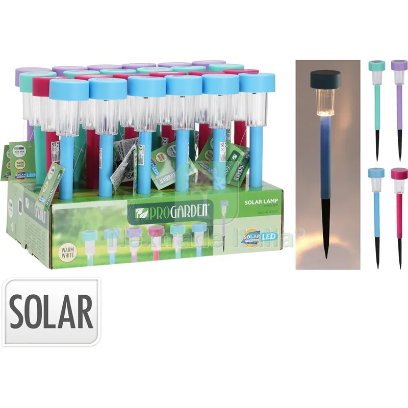 24PZ LAMPADA IN PLASTICA AD ENERGIA SOLARE cm 5 x h.36 — Illuminazione — rif. FERX.6149105NLM