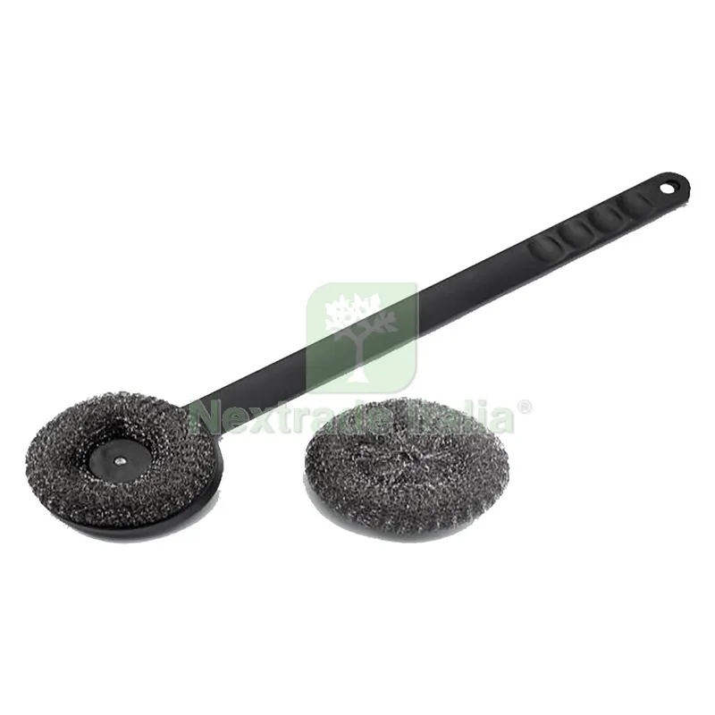 SPAZZOLA PER GRIGLIE CON SPUGNA ACCIAIO cm. 45 — Tubi e raccordi — rif. FERX.8038291NLM