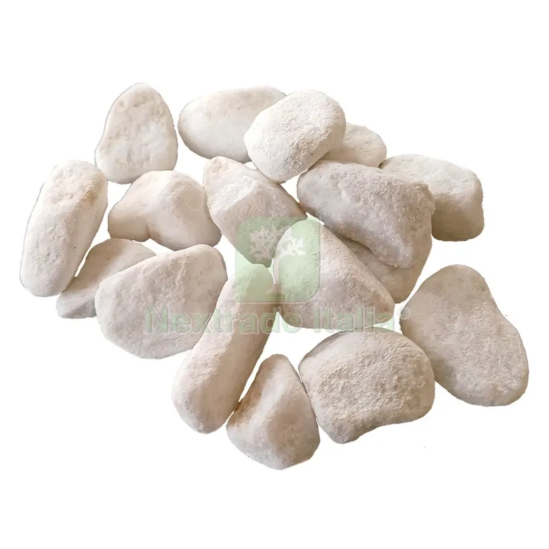 CIOTTOLI ORNAMENTALI 'BIANCO CARRARA' granulometria 25/40 mm — Isolanti e reti — rif. FERX.6130703NLM CIOTTOLI ORNAMENTALI 'BIANCO CARRARA' granulometria 25/40 mm — Isolanti e reti — rif. FERX.6130703NLM
