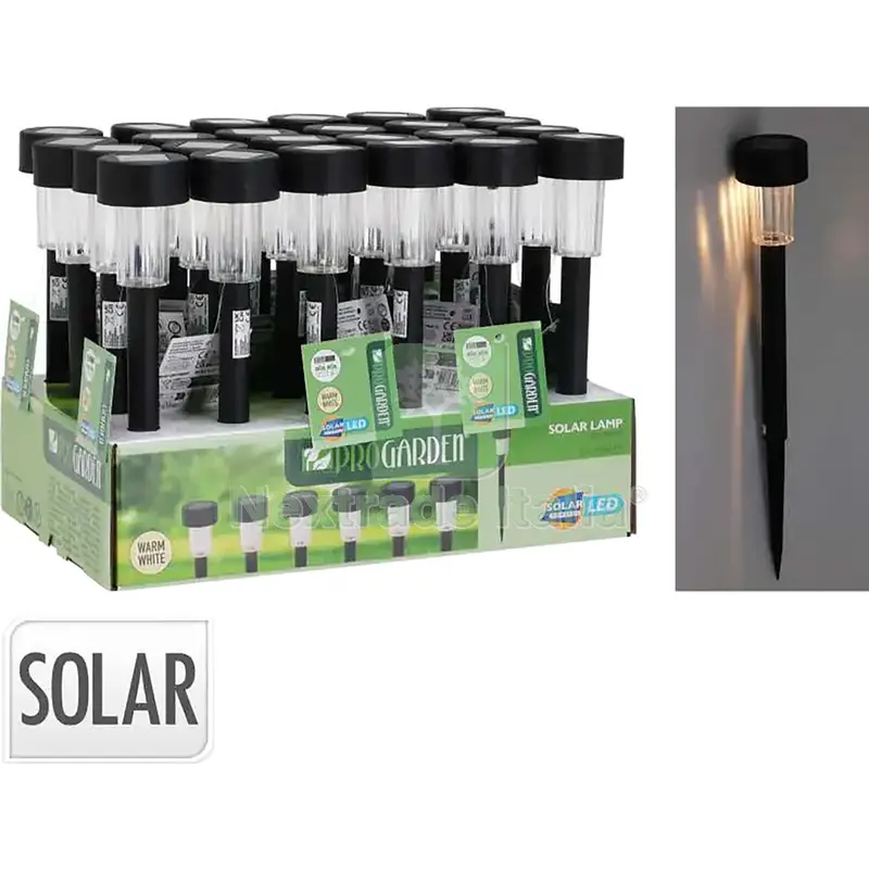 24PZ Lampada a Energia Solare cm 18 x h.55 - col.assortiti — Illuminazione — rif. FERX.6149037NLM