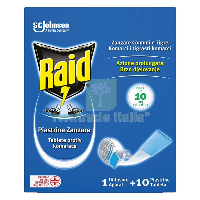 ANTIZANZARE ELETTRICO A PIASTRINE 'BASE' con 10 ricariche — Disinfestazione e controllo nocivi — rif. FERX.6135937NLM