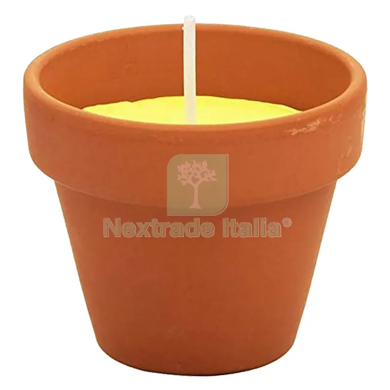 24CF Vasetto Cotto con Citronella cf da 6 pezzi - d.7 x H.6 cm — Tempo libero outdoor — rif. FERX.615101NLM
