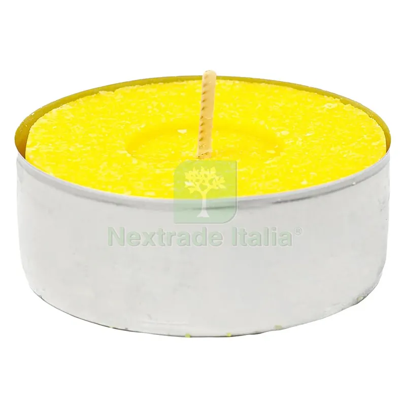 24BLISTER CANDELA CON CITRONELLA 'TEALIGHT' blister da 10 pezzi - d.3,6 x H.1,7 cm — Casalinghi e organizzazione — rif. FERX.615105NLM 24BLISTER CANDELA CON CITRONELLA 'TEALIGHT' blister da 10 pezzi - d.3,6 x H.1,7 cm — Casalinghi e organizzazione — rif. FERX.615105NLM