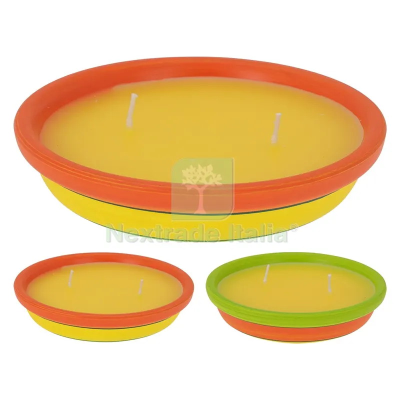 12PZ Candela alla Citronella cm 11,5 x 3,2 — Tempo libero outdoor — rif. FERX.615096NLM