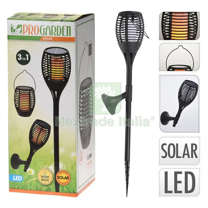 Lampada a Energia Solare cm 12 x h.62 — Illuminazione — rif. FERX.614924NLM Lampada a Energia Solare cm 12 x h.62 — Illuminazione — rif. FERX.614924NLM
