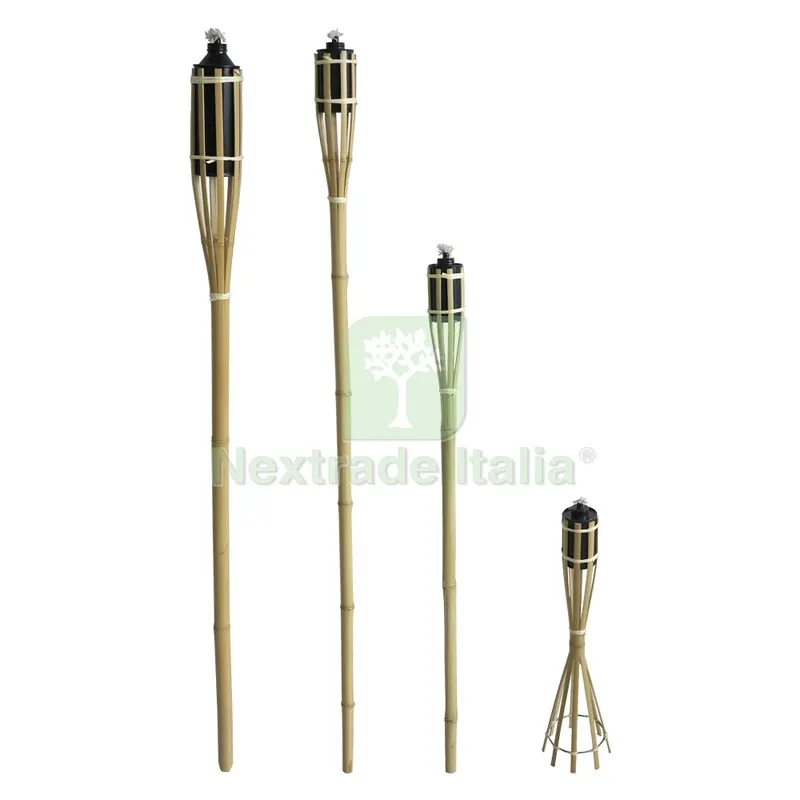 TORCIA IN BAMBU' h. cm 50 - serbatoio lt 0,2 — Illuminazione — rif. FERX.615052NLM TORCIA IN BAMBU' h. cm 50 - serbatoio lt 0,2 — Illuminazione — rif. FERX.615052NLM