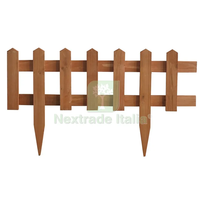 STECCATO IN LEGNO PER AIUOLE cm. 60 x 1 x h.35 — Staccionate e steccati — rif. FERX.6125401NLM
