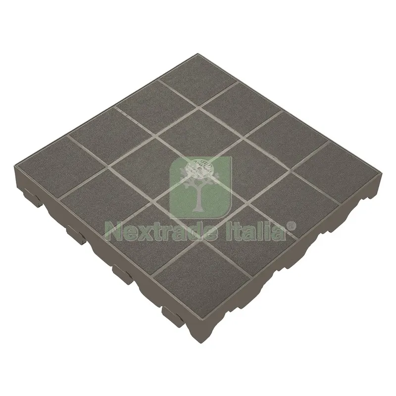 Piastrella per Giardino 'combi' cm 40 x 40 (39 x 39 netta) x h 4,8 — Utensili muratura — rif. FERX.6125806NLM Piastrella per Giardino 'combi' cm 40 x 40 (39 x 39 netta) x h 4,8 — Utensili muratura — rif. FERX.6125806NLM