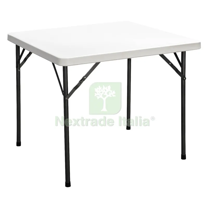Tavolo Quadrato Pieghevole 'party' cm 87 x 87 x h. 74 - colore bianco — Tempo libero outdoor — rif. FERX.6130094NLM Tavolo Quadrato Pieghevole 'party' cm 87 x 87 x h. 74 - colore bianco — Tempo libero outdoor — rif. FERX.6130094NLM