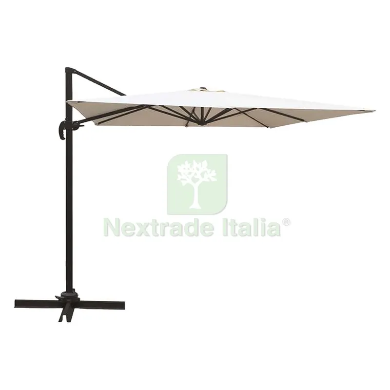 Ombrellone Quadro da Giardino Decentrato a Braccio mt 3 x 3 - ecru — Tempo libero outdoor — rif. FERX.6130772NLM Ombrellone Quadro da Giardino Decentrato a Braccio mt 3 x 3 - ecru — Tempo libero outdoor — rif. FERX.6130772NLM