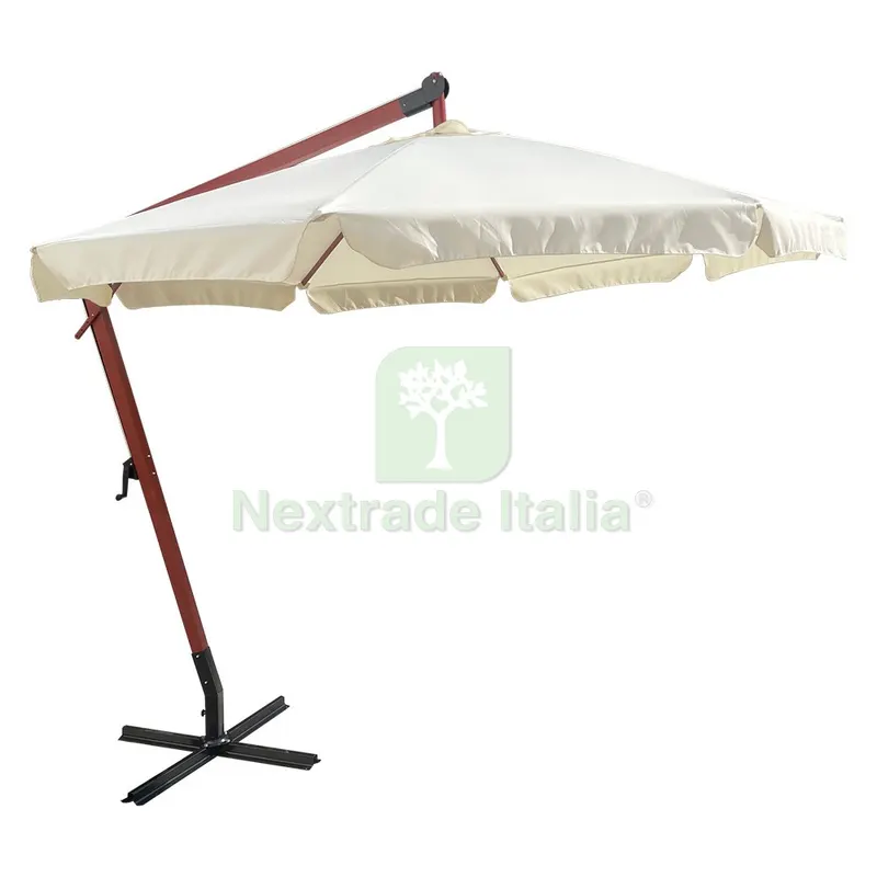 Ombrellone Decentrato in Legno Ø 300 cm - ecru' — Tempo libero outdoor — rif. FERX.6132712NLM