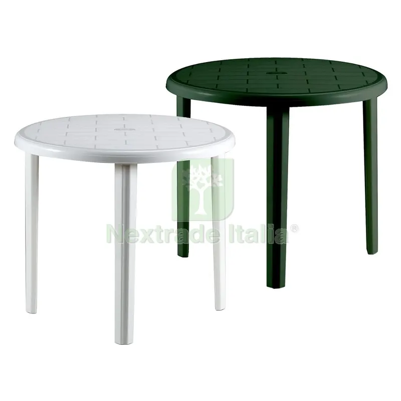 TAVOLO IN POLIPROPILENE 'TONDO' verde — Pile e batterie — rif. FERX.6131643NLM
