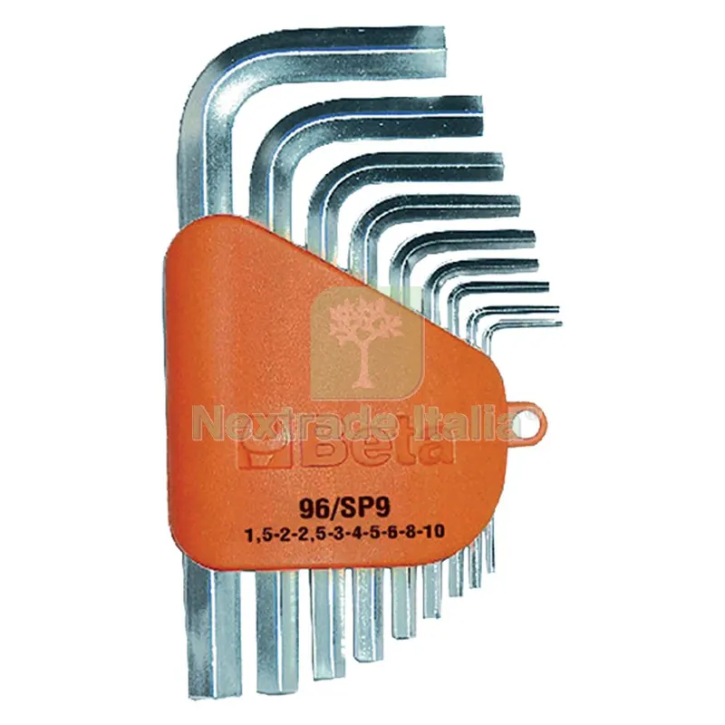 SERIE CHIAVI ESAGONALI 96/SC 9 pz 9 (1,5 ÷ 10) — Chiavi e bussole — rif. FERX.530500NLM