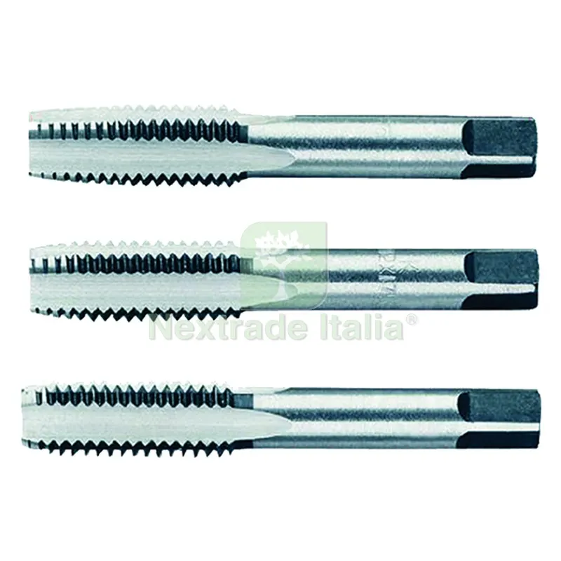 SERIE TRE MASCHI A MANO ART. 430 6 x 1 attac. 5 mm lungh. 50 mm — Misurazione e taglio manuale — rif. FERX.530886NLM SERIE TRE MASCHI A MANO ART. 430 6 x 1 attac. 5 mm lungh. 50 mm — Misurazione e taglio manuale — rif. FERX.530886NLM