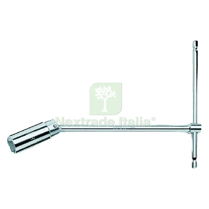 Chiave per Candela a 'T' Snodabile ART. 957 mm 20,8-13/16 lungh. mm 275 — Ricambi e accessori macchine da giardino — rif. FERX.531442NLM Chiave per Candela a 'T' Snodabile ART. 957 mm 20,8-13/16 lungh. mm 275 — Ricambi e accessori macchine da giardino — rif. FERX.531442NLM