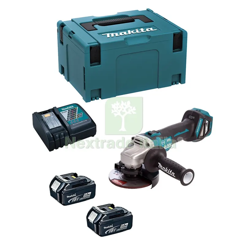 SMERIGLIATRICE ANGOLARE 'DGA513RTJ' 18V batt.5,0 Ah Litio - 2 batterie — Smerigliatrici e seghe — rif. FERX.5120935NLM