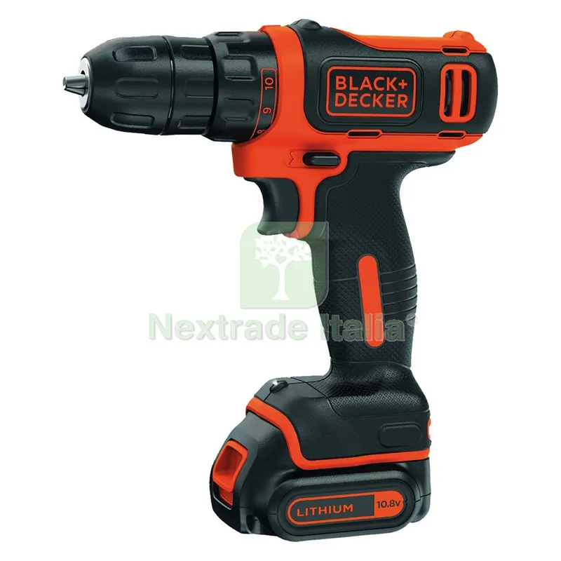 TRAPANO AVVITATORE A BATTERIA 'BDCDD12-QW' 10,8V - 1,5 ah Litio — Trapani e avvitatori — rif. FERX.5130010NLM