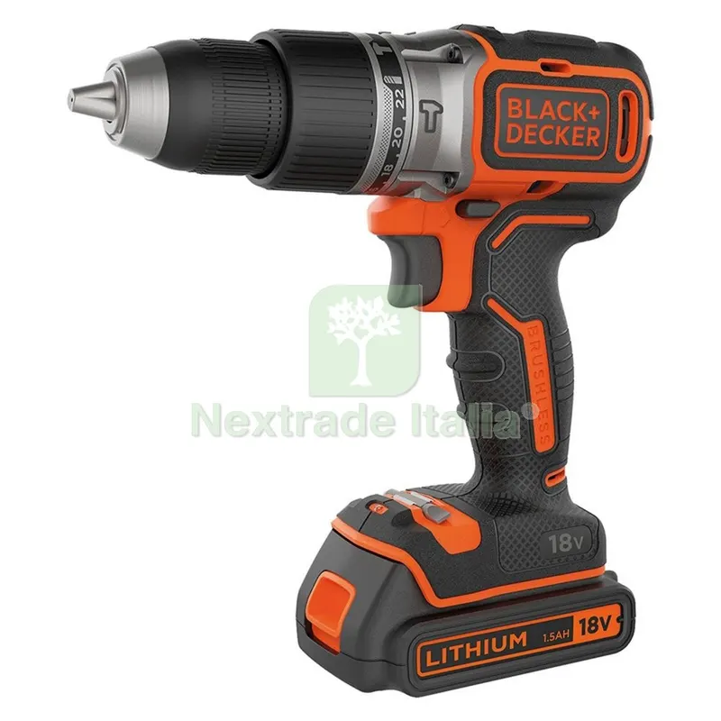 Trapano Avvitatore a Batteria con Percussione 'BL1 18V - 1,5 ah Litio — Trapani e avvitatori — rif. FERX.5130016NLM Trapano Avvitatore a Batteria con Percussione 'BL1 18V - 1,5 ah Litio — Trapani e avvitatori — rif. FERX.5130016NLM