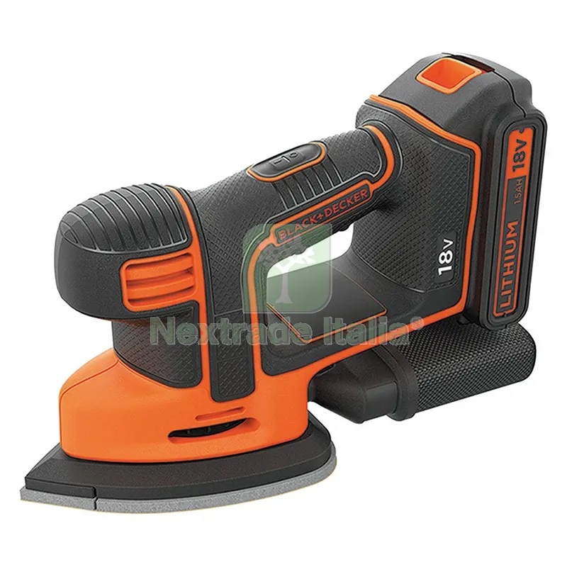 Levigatrice Mouse a Batteria 'BDCDS18-QW' 18V - 1,5 Ah Litio — Smerigliatrici e seghe — rif. FERX.5130202NLM Levigatrice Mouse a Batteria 'BDCDS18-QW' 18V - 1,5 Ah Litio — Smerigliatrici e seghe — rif. FERX.5130202NLM