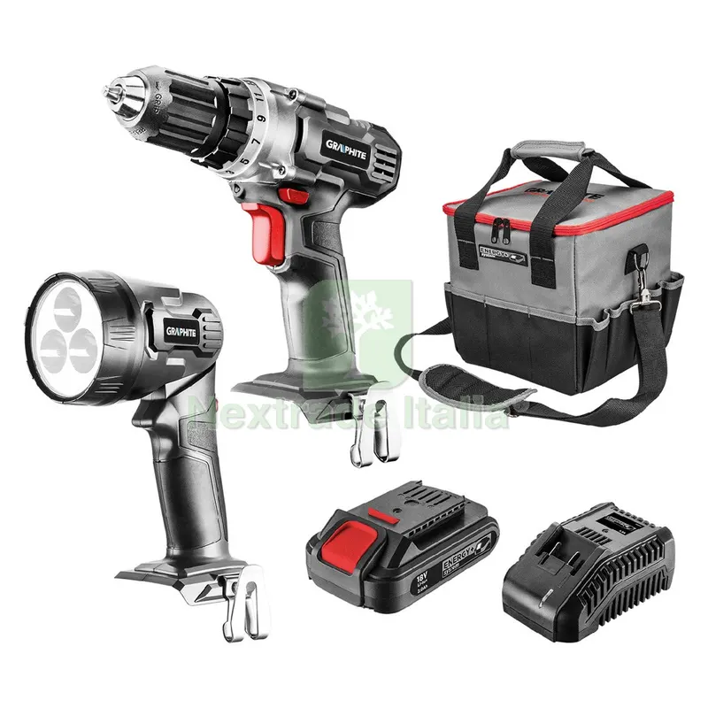 Set Trapano Avvitatore con Accessori 'energy +' set 5 pezzi — Trapani e avvitatori — rif. FERX.5107033NLM Set Trapano Avvitatore con Accessori 'energy +' set 5 pezzi — Trapani e avvitatori — rif. FERX.5107033NLM