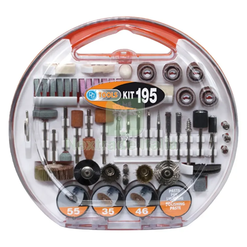 ACCESSORI PER MINI TRAPANO IN KIT kit 195 pezzi — Trapani e avvitatori — rif. FERX.5107068NLM ACCESSORI PER MINI TRAPANO IN KIT kit 195 pezzi — Trapani e avvitatori — rif. FERX.5107068NLM