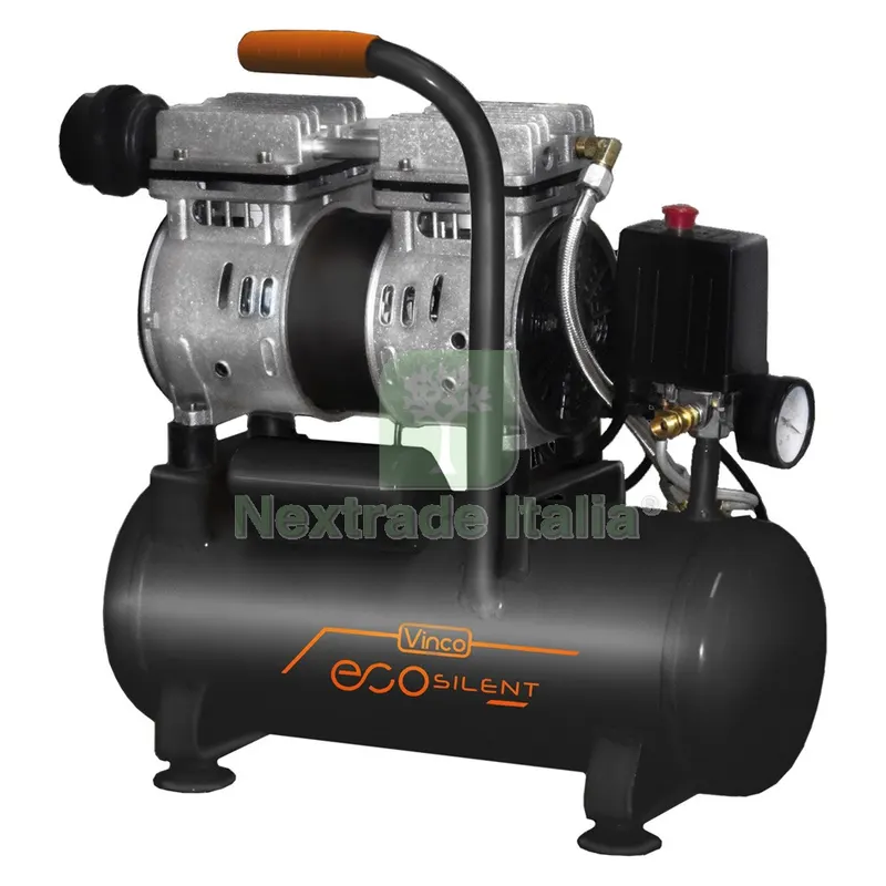 COMPRESSORE SILENZIATO Lt. 8 - hp 0,7 - oil free — Trapani e avvitatori — rif. FERX.5113260NLM