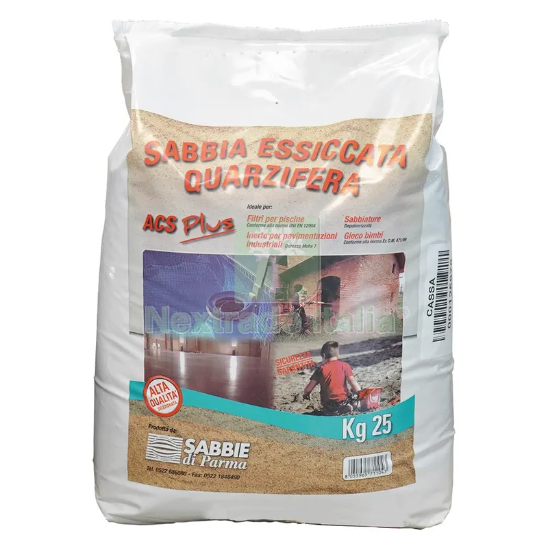 SABBIA QUARZIFERA ESSICCATA kg 25 c.a. — Pompe — rif. FERX.511442NLM