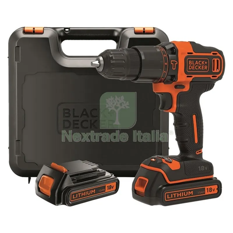 Trapano Avvitatore a Batteria con Percussione 'BDC 18V - 1,5 ah Litio codic — Trapani e avvitatori — rif. FERX.5130018NLM