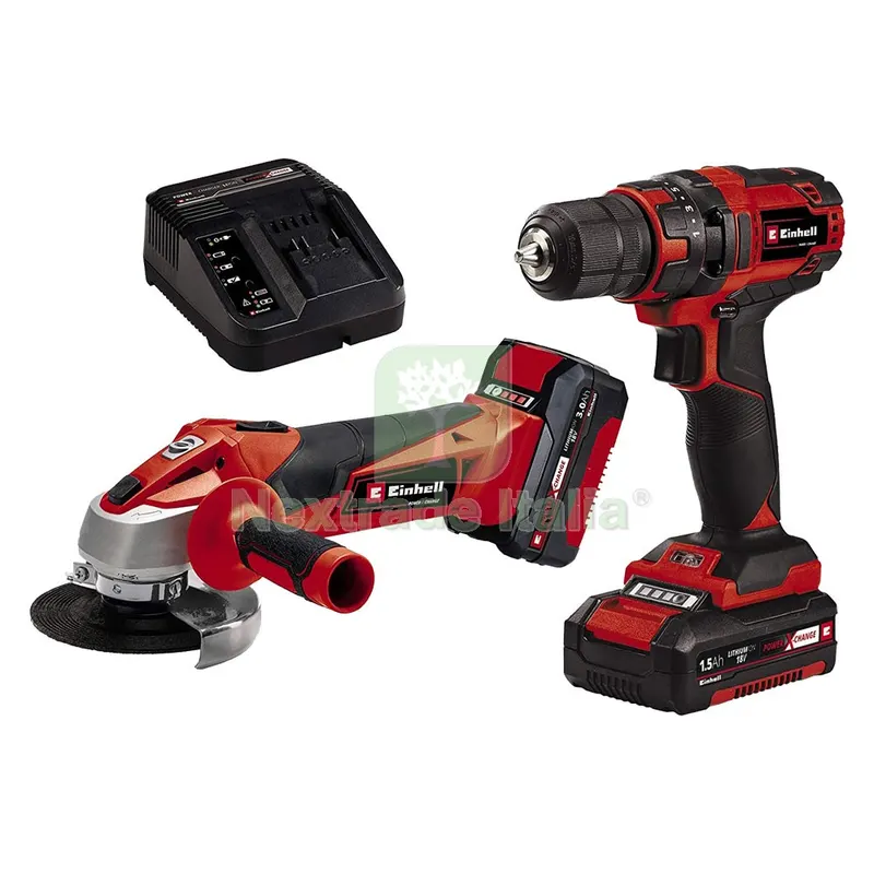 TRAPANO AVVITATORE+SMERIGLIATRICE A BATTERIA 'TC-TK 18 LI KIT' kit 2 pezzi — Trapani e avvitatori — rif. FERX.5610200NLM TRAPANO AVVITATORE+SMERIGLIATRICE A BATTERIA 'TC-TK 18 LI KIT' kit 2 pezzi — Trapani e avvitatori — rif. FERX.5610200NLM
