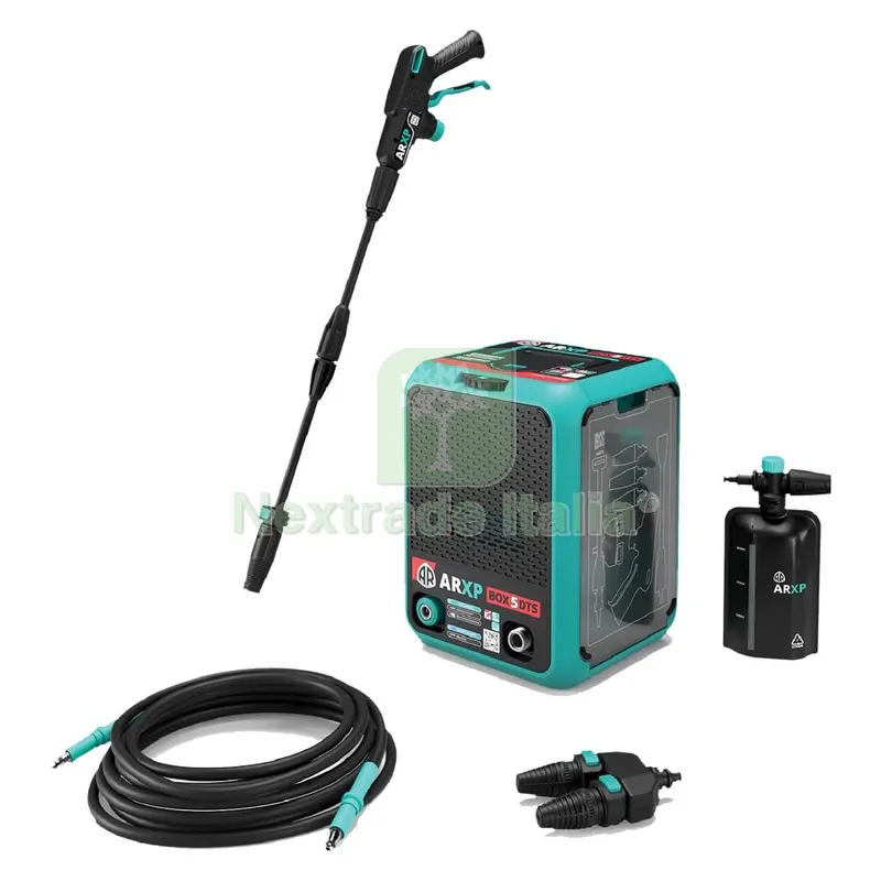 IDROPULITRICE ACQUA FREDDA 'ARXP BOX 5' 160 BAR - 2700W — Smerigliatrici e seghe — rif. FERX.5115510NLM IDROPULITRICE ACQUA FREDDA 'ARXP BOX 5' 160 BAR - 2700W — Smerigliatrici e seghe — rif. FERX.5115510NLM