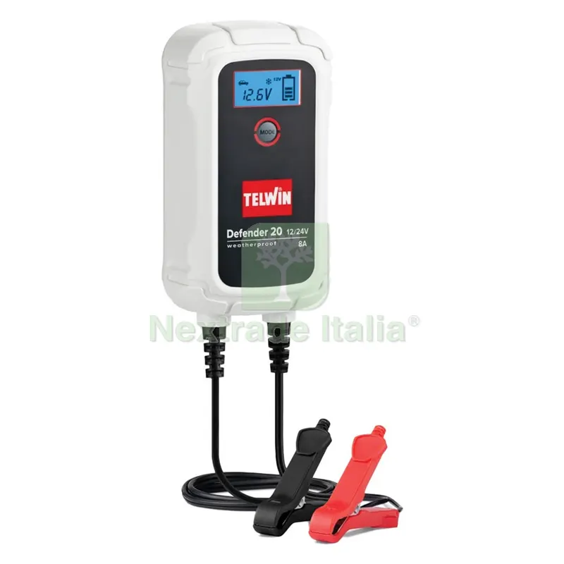 CARICABATTERIE MANTENITORE 'DEFENDER 20' 12-24V / 8-4Ah — Batterie e caricabatterie — rif. FERX.5111578NLM CARICABATTERIE MANTENITORE 'DEFENDER 20' 12-24V / 8-4Ah — Batterie e caricabatterie — rif. FERX.5111578NLM