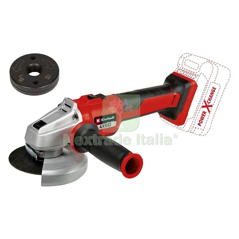 Smerigliatrice Angolare a Batteria 'axxio 18/125 Q Solo' 18V - Ø disco 125 mm — Smerigliatrici e seghe — rif. FERX.5610113NLM Smerigliatrice Angolare a Batteria 'axxio 18/125 Q Solo' 18V - Ø disco 125 mm — Smerigliatrici e seghe — rif. FERX.5610113NLM